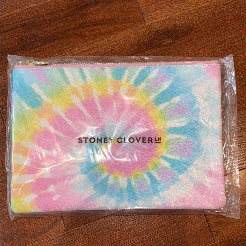 NWT Stoney Clover Lane Pastel Tie-Dye pouch